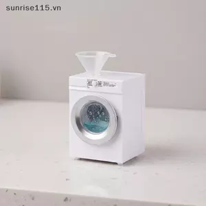 SRVN 1 Bộ 112 Nhà Búp Bê Thu Nhỏ Sạc Máy Giặt Mô Hình Thiết Bị Mô Phỏng Cho Trẻ Em Giả Vờ Giặt Quà Tặng Vui Nhộn.