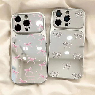 Ốp Điện Thoại Gương Nơ Nhiều Màu Sắc Cho Redmi A7 Pro A5 A3 A2 A1 Turbo 4 Pro K90 Pro Max Acrylic Gương Trang Điểm Chống Sốc