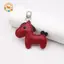 CANAMEK Thời Trang Dễ Thương Nữ Nam Hoạt Hình PU Ngựa Móc Khóa Xe Móc Khóa Túi Mặt Dây Chuyền Quyến Rũ Da Động Vật Keyfob Chị Bestie Người Bạn Quà Tặng CSF