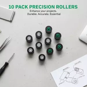 GE 10 Chiếc 10x6x1.5x10mm Chuyển Động Vô Tuyến Pinch Con Lăn Bánh Xe Có Trục Cho Máy Ghi Băng Cassette Máy Nghe Nhạc Phụ Kiện Âm Thanh VN