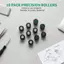 GE 10 Chiếc 10x6x1.5x10mm Chuyển Động Vô Tuyến Pinch Con Lăn Bánh Xe Có Trục Cho Máy Ghi Băng Cassette Máy Nghe Nhạc Phụ Kiện Âm Thanh VN