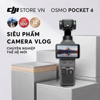 DJI Osmo Pocket 4 - Camera quay vlog bỏ túi nhỏ gọn, cảm biến 1-inch CMOS, quay 4K/240fps, bộ nhớ trong 107GB
