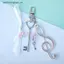 VFZ Simple Bow Note Móc khóa Túi sáng tạo Mặt dây chuyền Thích hợp cho những người đam mê âm nhạc Hiện tại Phụ kiện trang trí Bapa tinh tế OTE