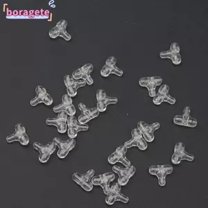 BORAGETE 30 hạt câu cá, giàn khoan Sabiki trong suốt hình bầu dục, giàn khoan hai lỗ chéo 3 chiều kết nối câu cá