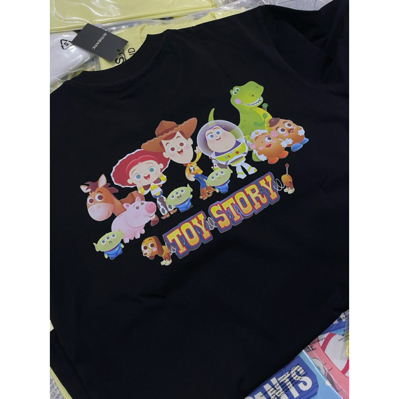 （Giao hàng 24h）Angela Áo thun in Toy Story siêu cute chất cotton hình in sắc nét áo form rộng