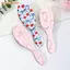 Bàn chải gỡ rối FAVORITEGOODS, Bàn chải tóc đệm không khí dễ thương hình bầu dục, Lược Massage da đầu bằng nhựa chống tĩnh điện nhẹ dành cho nữ và bé gái