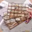 Hộp đựng đồ trang sức CHEESELY dành cho nữ Cô gái Acrylic 38 lưới Giá đỡ trưng bày trang sức trong suốt
