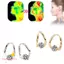 TOPTOOLCX 2 đôi Bông tai Germanium trị liệu phóng đại dành cho nữ để giảm cân cho lo âu và căng thẳng Bông tai rối