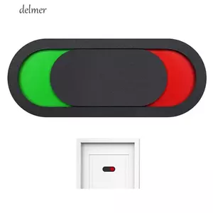DELMER Do Not Disturb Sign, Slider Open Acrylic Toilet Door Vacant Bảng hiệu bị tắc nghẽn, Chỉ báo làm phiền 10 * 4cm Hình bầu dục Bền Chỉ báo phòng tắm Nhà