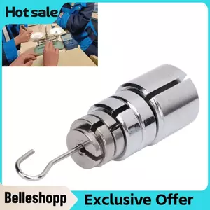 Belleshopp Bộ khối lượng khe cắm phòng thí nghiệm Belleshopp 200gx1 50gx2 20gx2 10gx1Total 350g Thép mạ Chrome Quả cân có rãnh chính xác cho nghiên cứu lớp học tại nhà