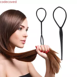 MCODECOVED Móc Bím Tóc Thời Trang Salon 2 Cái / bộ Đuôi Ngựa Tạo Kiểu Tóc Dụng Cụ Làm Tóc Phụ Kiện Làm Tóc Sử Dụng Tại Nhà Máy Tạo Kiểu Tóc