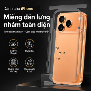 Miếng dán mặt lưng iPhone PPF hydrogel, chống trầy, tự phục hồi, trong suốt cho iPhone 11 12 13 14 15 16 17 Pro Max Plus