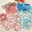 SAMO 80 Chiếc Kẹp Móng Vuốt Hoa, Bộ Phụ Kiện Tóc Macaron Dễ Thương, Dây Buộc Tóc Co Giãn Ngọt Ngào Sang Trọng Cho Nữ Bé Gái