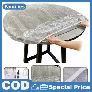 10 Chiếc Được Trang Bị Khăn Trải Bàn Tròn Trong Suốt Chống Thấm Nước Chống Dầu Vỏ Bàn Bảo Vệ Vải Ăn Bàn Bàn Có Nhà