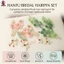 Mới Trung Quốc Cô Dâu Kẹp Tóc Bộ Hợp Kim Giả Ngọc Trai Lụa Vải Nhân Tạo Hoa Hanfu Cưới Ảnh Phụ Kiện Tóc Bộ Cho Cô Dâu Trung Quốc Updo Tạo Kiểu