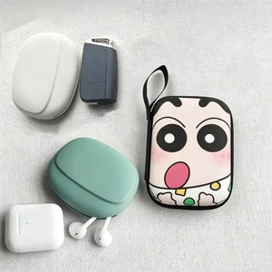 Túi lưu trữ sạc Little Boy dễ thương, Túi sắp xếp cáp thiết kế in da PU, Túi đựng điện tử đóng cửa có dây kéo dung tích lớn Sử dụng du lịch