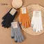 LUImo Mùa Đông Màn Hình Cảm Ứng Găng Tay Nam Nữ Ấm Áp Co Giãn Đan Găng Tay Giả Len Full Ngón Guantes Nữ Móc Luvas Thiên SBS