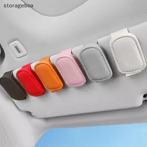 Kính che nắng ô tô đa chức năng Kẹp kính mắt bằng da Kẹp kính râm từ tính Móc treo đa năng Phụ kiện nội thất đẹp
