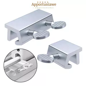 Khóa cửa sổ IAPPORTUNIA, Nút chặn khóa cửa sổ an ninh trượt có thể điều chỉnh, Kẹp cửa trượt hợp kim nhôm an toàn bền bỉ