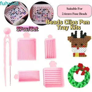 FUHUIOT 3 / 5 Cái / bộ Cầu Chì Hạt Kẹp Bút Khay Bộ Dụng Cụ, Bút Đậu Đệm 2.6mm Sáng Tạo, Đa Năng Cầm Tay DIY Đậu Xẻng Hạt Chọn Khay Bộ Hộ Gia Đình
