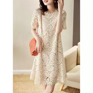 Đầm Ren Nữ Mùa Hè 2026 Phong Cách Mới Thời Trang Thời Trang Nhỏ Tính Khí Mỏng Hơn Nhìn Ngắn Tay Đầm Pháp