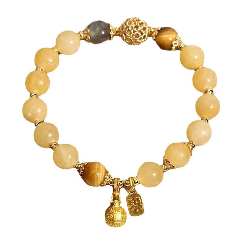 Vòng tay Citrine tự nhiên phong cách Trung Quốc mới