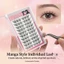 Phong Cách Pháp Khối Lượng Tự Nhiên Lông Mi Sợi Tổng Hợp C Curl Đen 9-13mm Có Thể Tái Sử Dụng