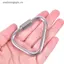 VFZ Tam Giác Carabiner Thép Không Gỉ Móc Khóa Snap Clip Móc Bule Vít Lo OTE