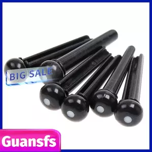 Guansfs Cầu ghita dân gian Pongnas Chốt yên ngựa Nhỏ và tinh tế Trọng lượng nhẹ với xương cổ điển 6 cho (Trắng)