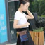 Phong Cách Dân Tộc Họa Tiết Trắng Túi Điện Thoại Di Động 5 Lớp Phân Vùng Ngang Túi Bảo Quản Màn Hình Lớn Nhiều Lớp