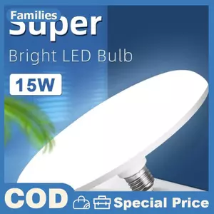 Bóng Đèn LED 220V E27 Đèn Led Siêu Sáng 15W UFO Đèn Led Trong Nhà Lạnh Trắng Đèn Bàn Đèn Nhà Để Xe