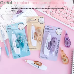 Băng keo chấm tuyệt vời, Băng chỉnh sửa Mini cầm tay, Tạp chí DIY Kawaii Hai mặt Công cụ thay đổi Băng phân phối Văn phòng Trường học Cung cấp