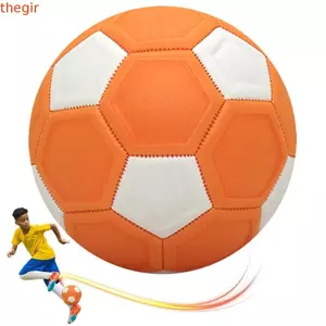 THEGIRL8B Curve Soccer Ball, Size 3 / 4 / 5 Đường cong Bóng đá trẻ trung, Đồ chơi thể thao tuyệt vời Bóng đá Trainin Trận đấu màu cam Trận đấu bóng đá ngoài trời