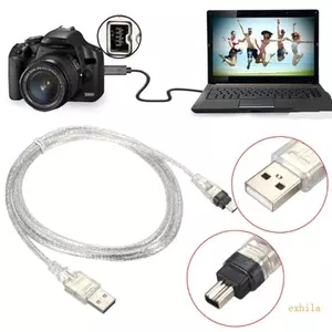 Exhila Cáp dữ liệu USB sang 1394 đáng tin cậy cho máy quay kỹ thuật số Thiết kế phích cắm và chạy để kết nối máy ảnh liền mạch
