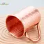 HL 500ml 100% Đồng Moscow Mule Mug Cotail Cup Búa Coppery Bia Cốc Cà Phê Cốc Sữa Thanh Cốc Drinkware Thép không gỉ bền LMWU