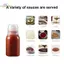 HL 30 / 60 / 100ml Mini Bóp Chai Cà Chua Gia Vị Chai Nước Sốt Mật Ong Mù tạt Salad Đầm Nước Sốt Bento Hộp Đựng Nhà Bếp LMWU