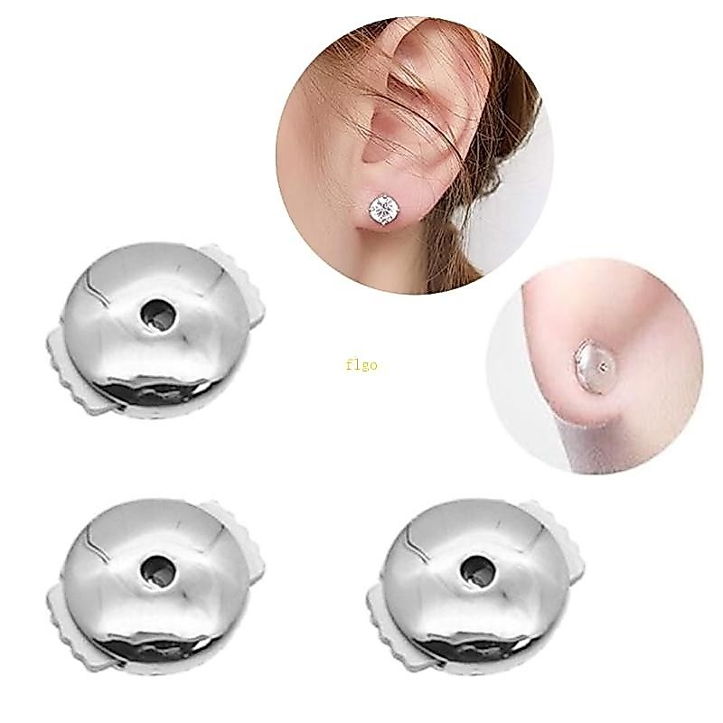 Flgo Nút Tai Phong Cách Và Thực Hành Khóa Kẹp Tai Có Thể Điều Chỉnh Nút Tai Dây Buộc Cho Nữ