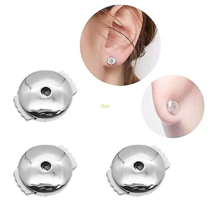 Flgo Nút Tai Phong Cách Và Thực Hành Khóa Kẹp Tai Có Thể Điều Chỉnh Nút Tai Dây Buộc Cho Nữ