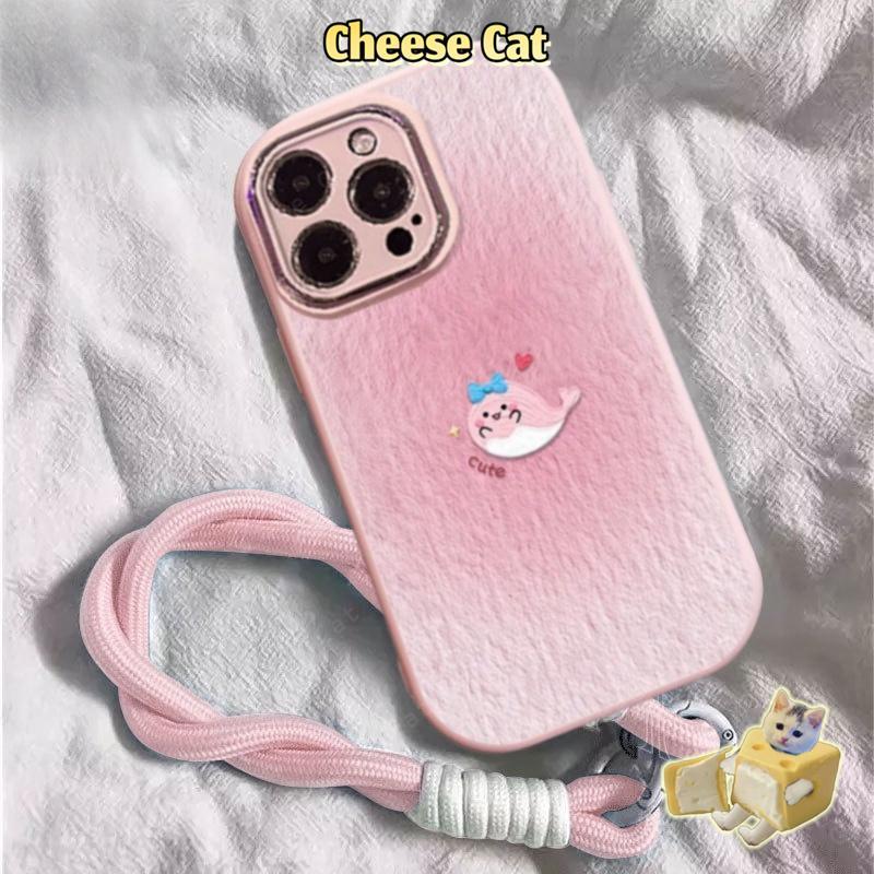 Ốp Lưng Điện Thoại Cá Voi Xanh Dây Buộc Màu Xanh Cho iPhone 13 14 15 12 11 16 17 Pro Max Xs Max XR 7 8 Plus