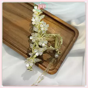 JRP 1 Ngọc Trai sel Vuốt Tóc Cho Nữ Dễ Thương Ngọt Ngào Tóc Bé Gái Thời Trang Sang Trọng Mũ Đội Đầu Tinh Tế Phụ Kiện Tóc JRP