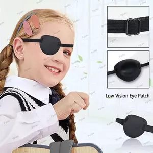 Miếng dán mắt cướp biển PYCOU, Miếng dán mắt đơn mềm có thể điều chỉnh, Miếng dán mắt Cosplay có thể giặt thân thiện với da Bảo vệ mắt hàng ngày
