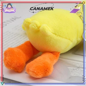CANAMEK Vịt Sang Trọng Búp Bê Lông Tơ Móc Khóa Động Vật Dễ Thương Thiên Nga Ngỗng Mềm Búp Bê Nhồi Bông Schoolbag Mặt Dây Chuyền Trẻ Em Bé Gái Quà Tặng Sinh Nhật CSF