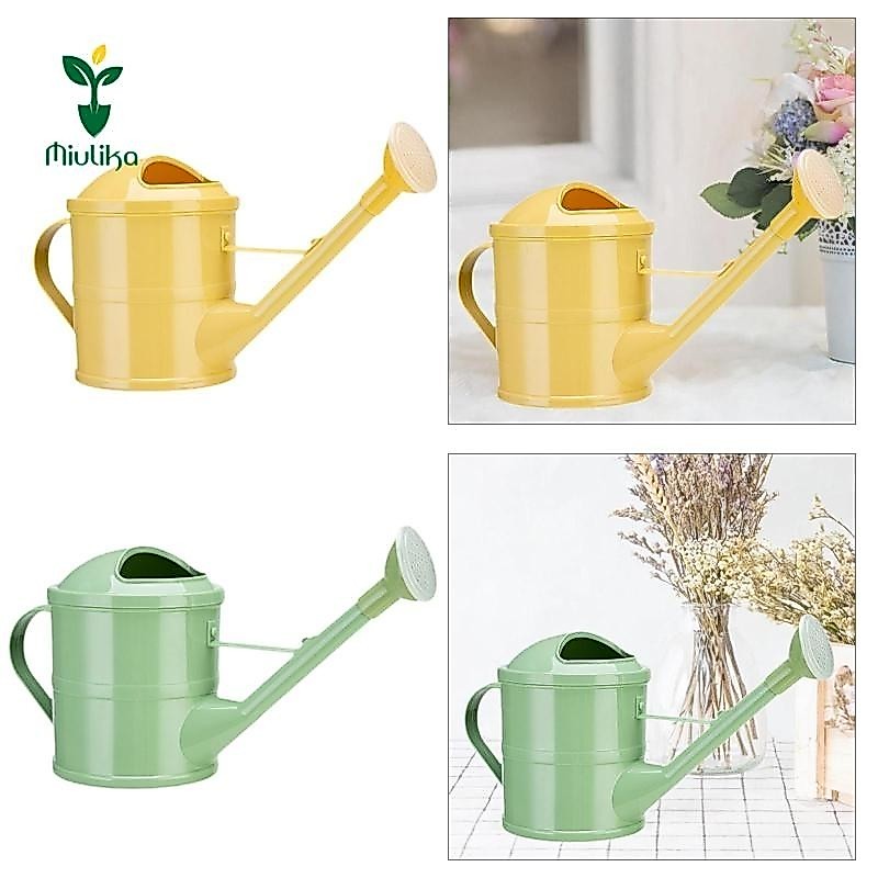Bình tưới Miulika 1.5L vòi dài, dụng cụ làm vườn di động, bình tưới cho chậu ngoài trời