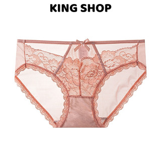 Quần Lót Nữ Cotton Ren Hoa Mềm Kiểu Dáng Quyến Rũ Đính Nơ Xinh, Quần Chip Thoáng Khí Đáy May 2 Lớp King Shop L-8809