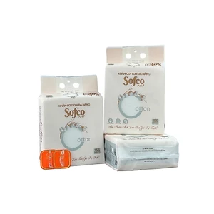 K30_COMBO Khăn Khô Đa Năng Cao Cấp SOFCO 100% Cotton Siêu Dai, An Toàn Cho Người Sử Dụng (156 tờ/gói)