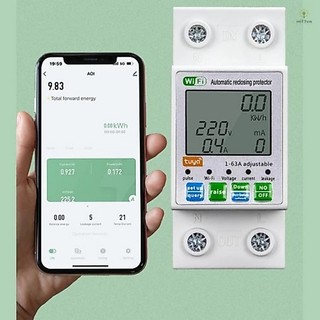 Công tơ WIFI TUYA, đo điện năng tiêu thụ, bật tắt từ xa trên điện thoại, bảo vệ điện
