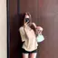 ECK Thời Trang Thường Ngày V-Ne Slim Fit Co Giãn Dệt Kim Dài Tay Áo Thun Nữ Mùa Hè HOT
