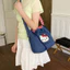 HT3 HELLO KITTY Túi Đeo Vai Nữ Thời Trang Dung Tích Lớn Dây Rút Túi Đeo Ngang Hoạt Hình Túi Tote TH3