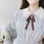 Nhỏ Phong Cách Preppy Nơ Tươi Đầm Kiểm Tra Mùa Hè Phong Cách Mới Cô Gái Ngọt Ngào Váy Voan Học Sinh