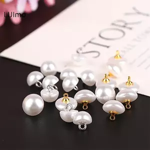 Nút áo nhựa LUImo hình bán nguyệt 10mm/12mm - Trang trí quần áo DIY